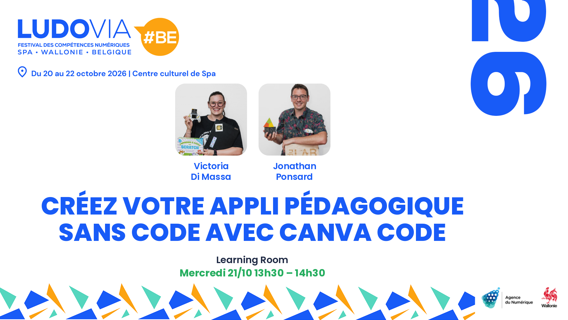 Carte de présentation : Créez votre appli pédagogique sans code avec Canva Code